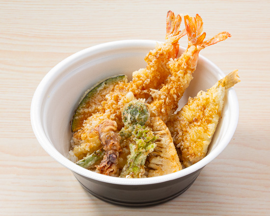 藍屋 大車海老と山菜の春天丼