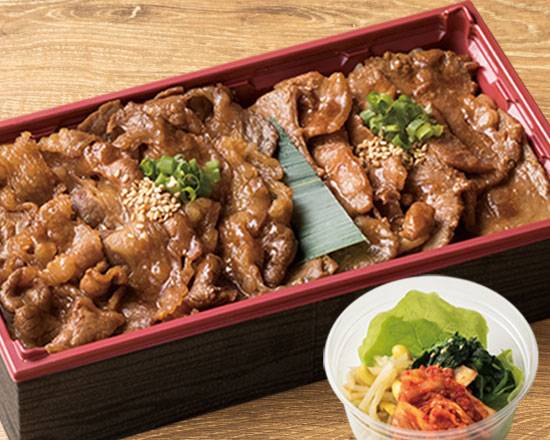 安楽亭 【特盛】得々Wカルビ焼肉弁当