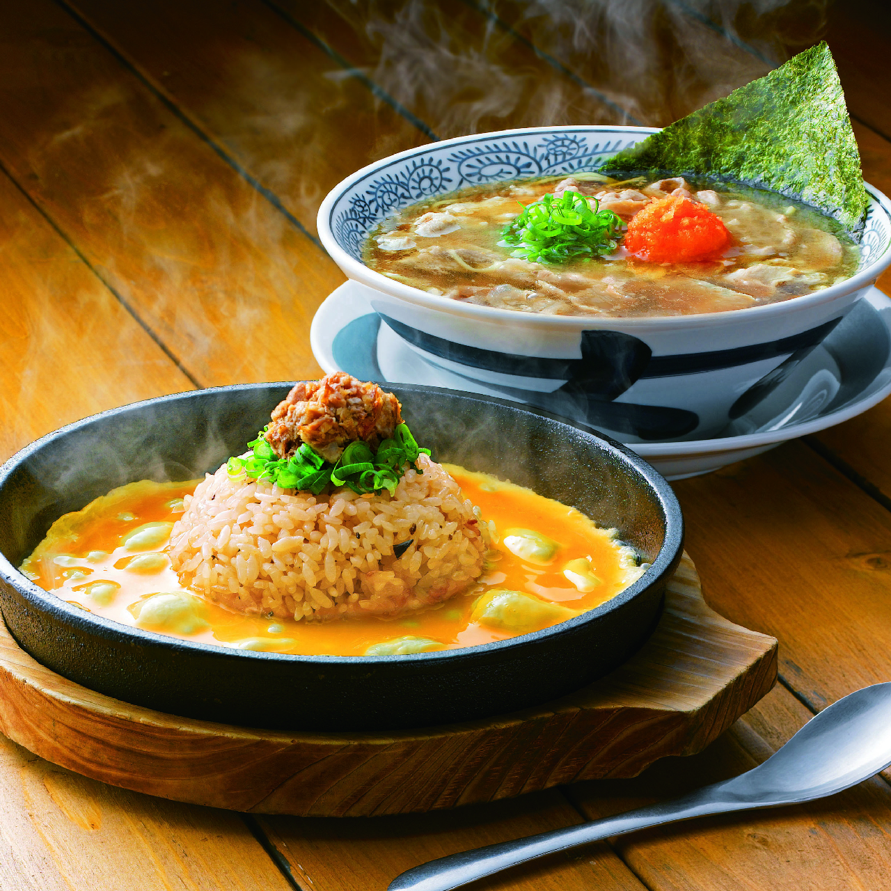 丸源ラーメン 【16】お好きなラーメン+鉄板玉子チャーハン【小】