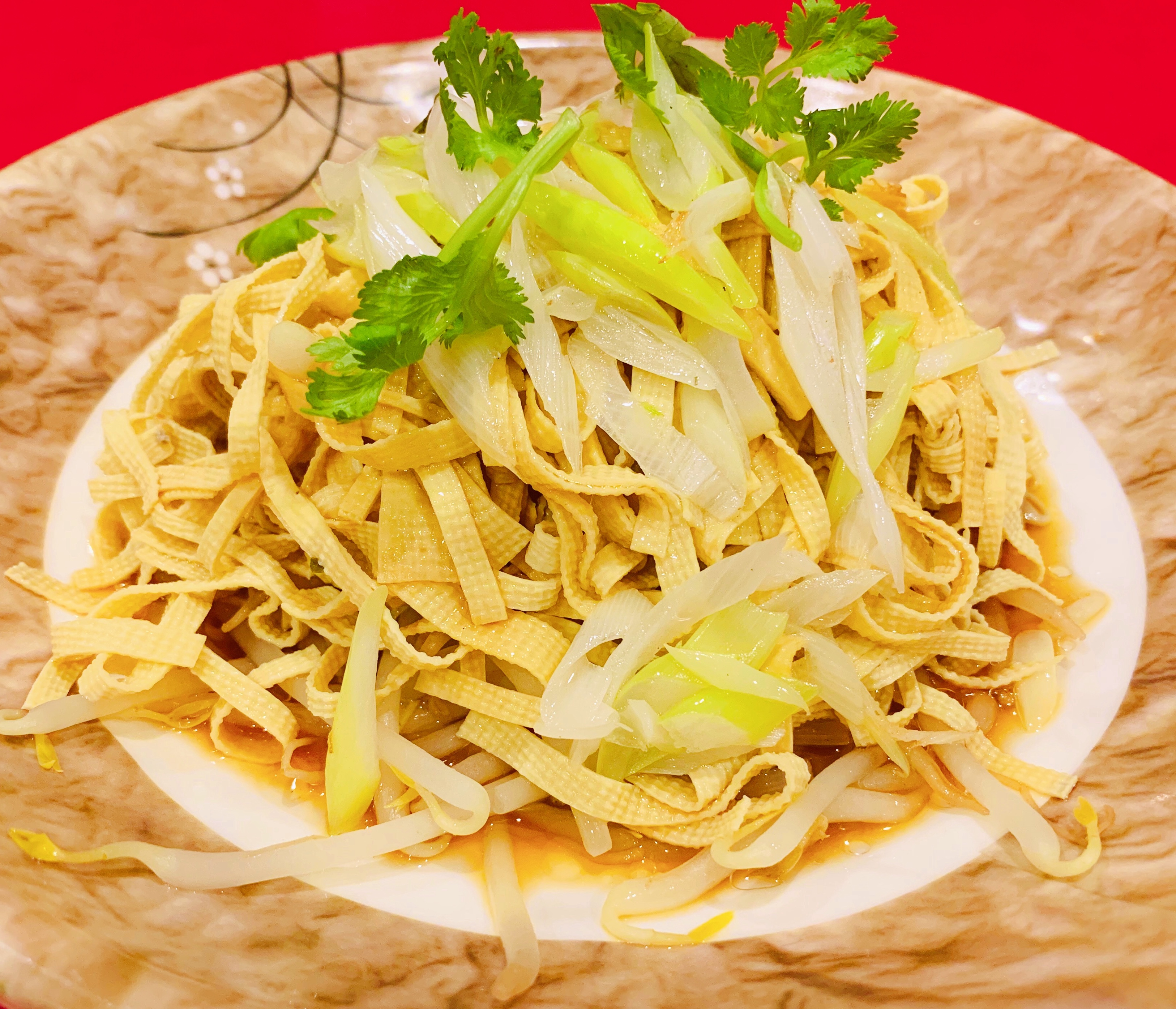 永利 干し豆腐のネギタレかけ