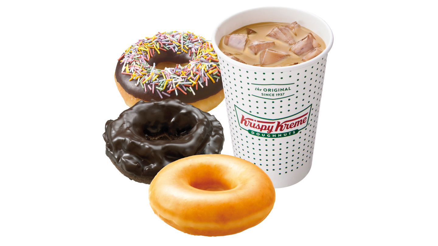クリスピー・クリーム・ドーナツ 【3コンボ】ラテ(ホット/アイス)+おすすめドーナツ3種