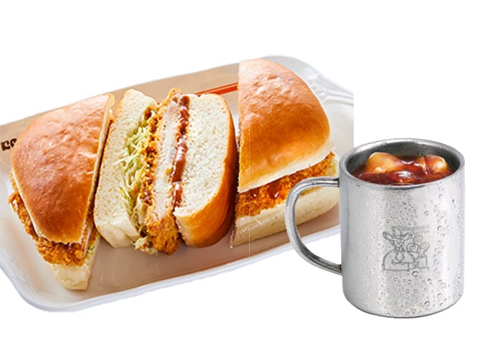 コメダ珈琲店 カツカリーパンセット