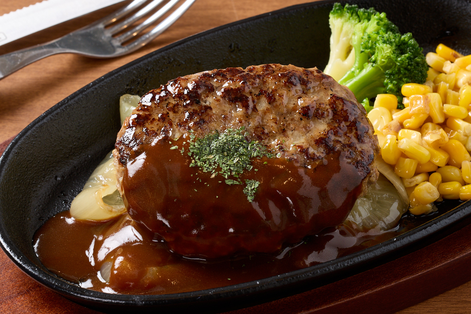 肉屋のハンバーグとガーリックライス 【コク旨】デミグラスハンバーグBOX Demi-glace Hamburg