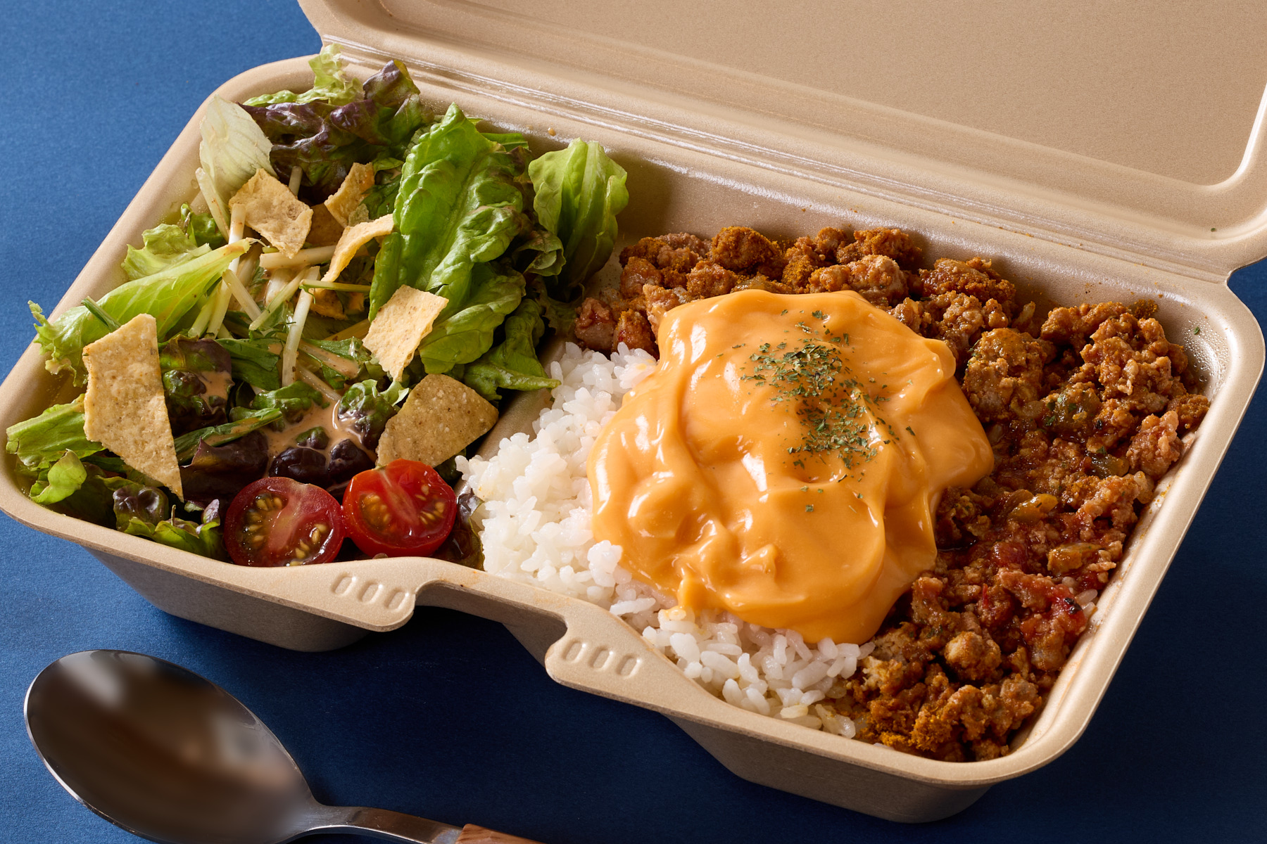 天才のタコライス たっぷりチーズ乗せタコス風キーマカレー Cheese Taco Keema Curry