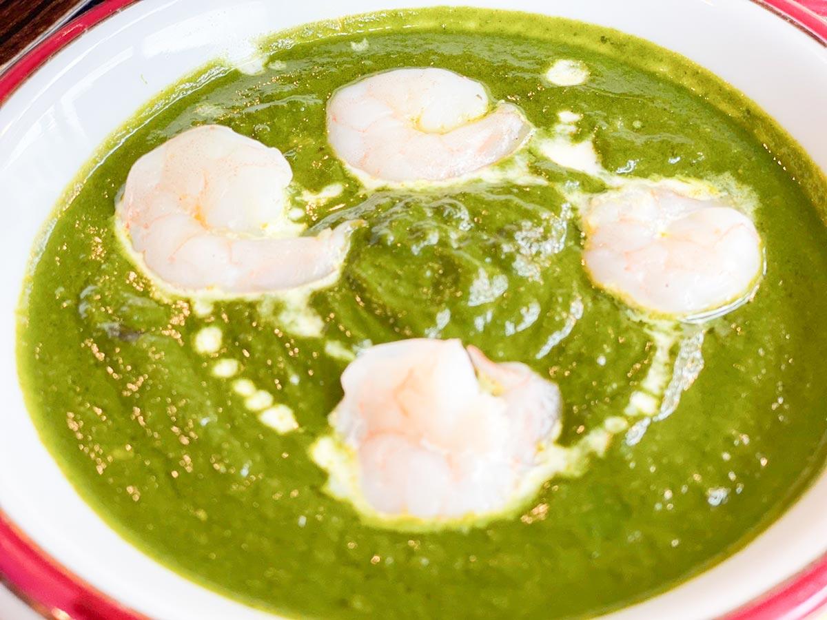 スパイスガーデン Sag Prawn Curry/ほうれん草海老カレー