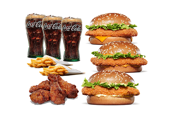 バーガーキング チキン三銃士セット