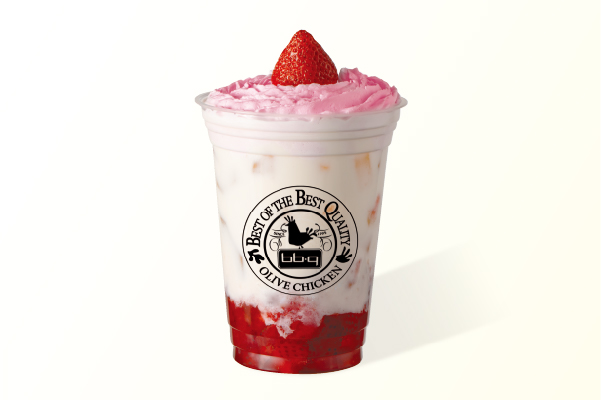 bb.qオリーブチキンカフェ プレミアムストロベリーラッシー