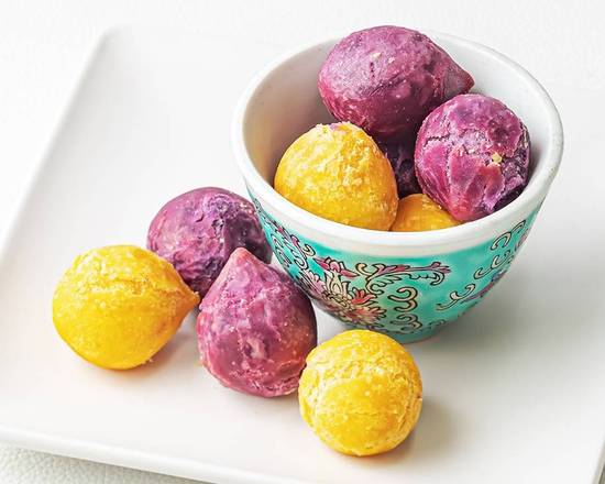 極太麻婆春雨 台湾さつまいもボール〜地瓜玉