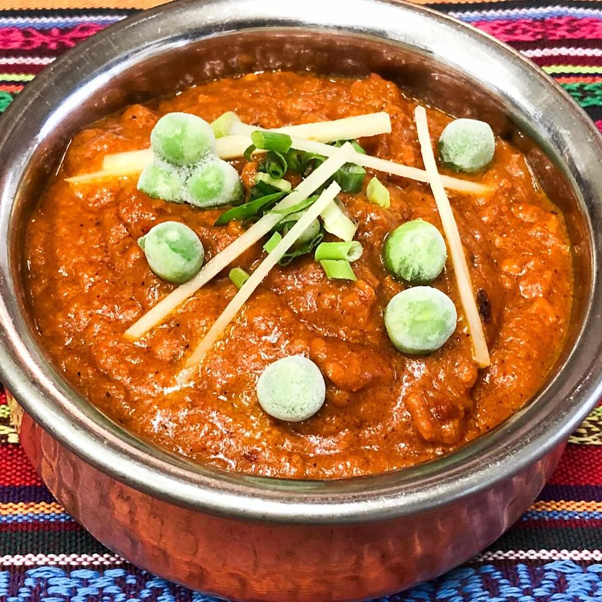 スバカマナ グリーンピースキーマ(Green peas keema curry)