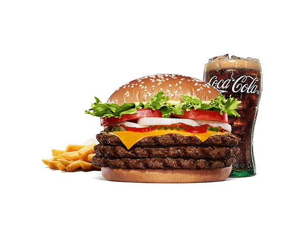 バーガーキング トリプルワッパーチーズセット