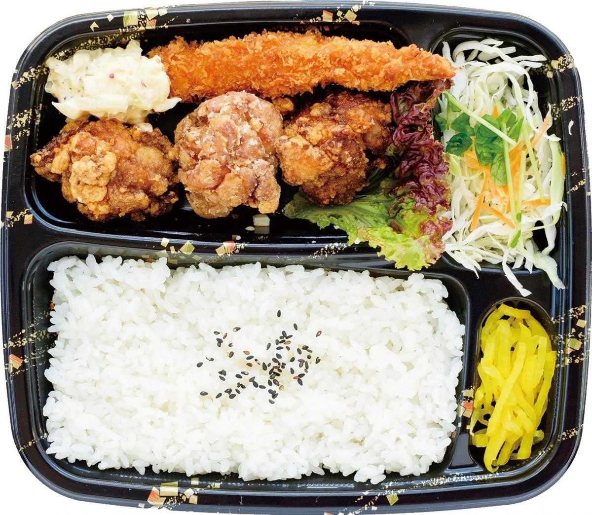 あじむどり ももカラ大海老フライ弁当