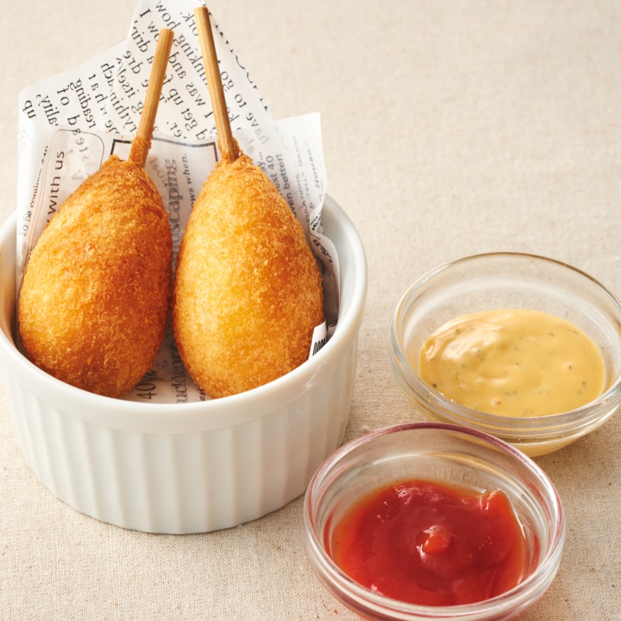 居酒屋土間土間 プチアメリカンドック(3本)