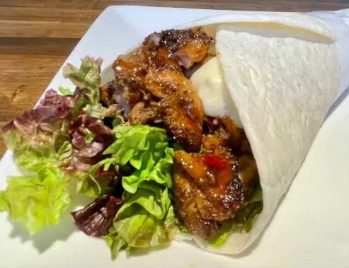 オージースタイル♪「ジャークチキンケバブロール」 Aussie style♪「Jerk Chicken Kebab Roll」