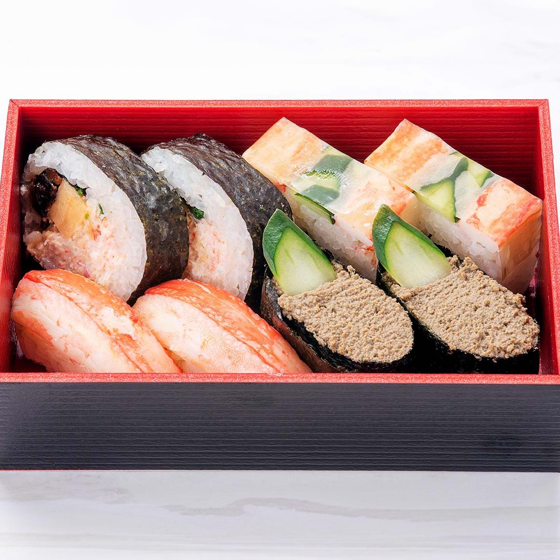 かに道楽 かに寿司盛合せ