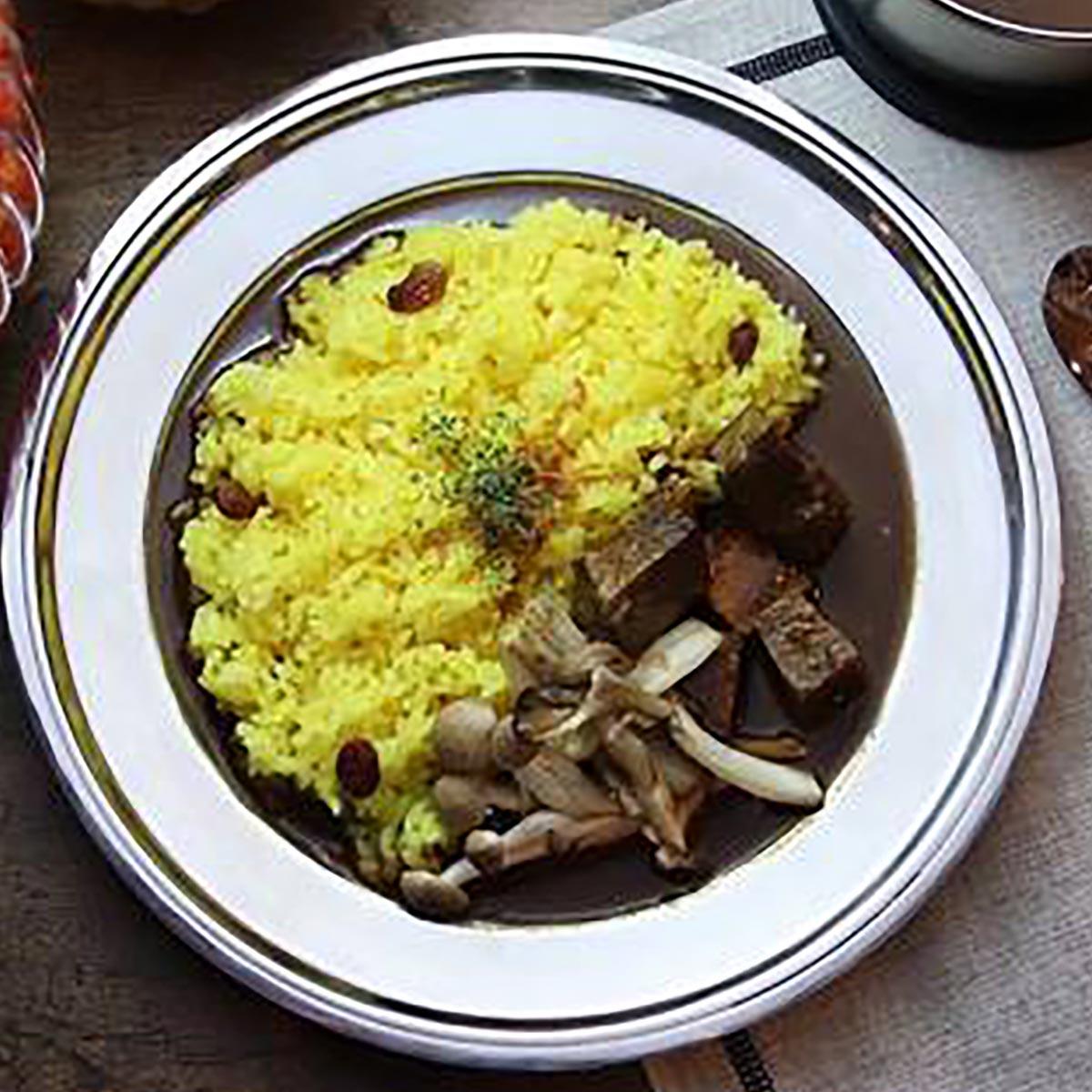 ビーフ＆4種のきのこカレー サラダセット