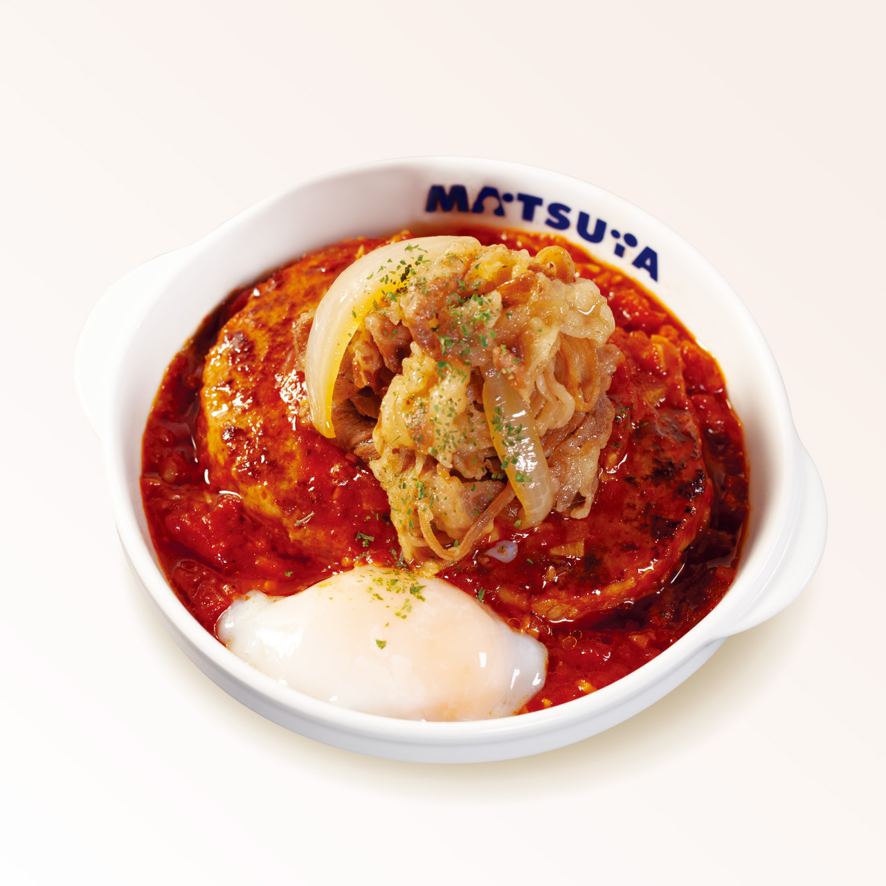 松屋 (単品)牛肉のあいがけうまトマハンバーグ