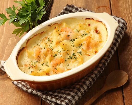 ピザーラスタイル 海老と若鶏のペンネグラタン