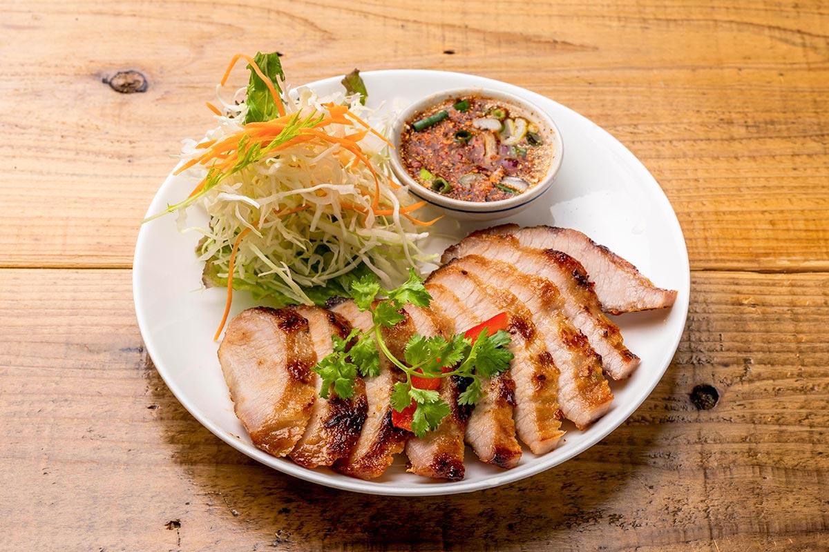 バンコックポニー食堂 คอหมูย่าง 豚トロ炙り焼き Grilled Pork