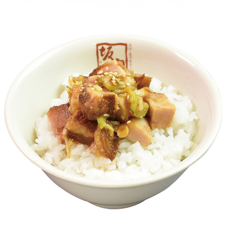 喜多方ラーメン坂内 ミニわさび醤油の焼豚ご飯