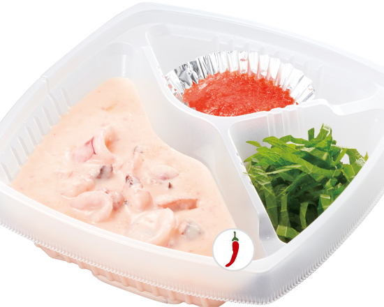 ジョリーパスタ 【264】(ソースのみ・麺なし)イカの明太子クリーム