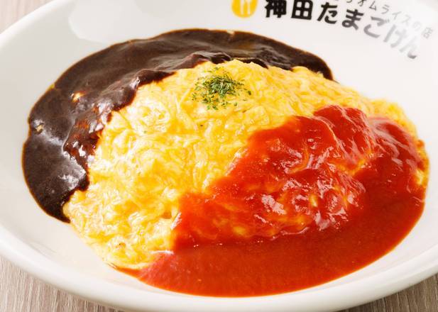 たまごけん トマト＆ハヤシオム Tomato ＆ Hashed Beef Sauce Omelette Rice