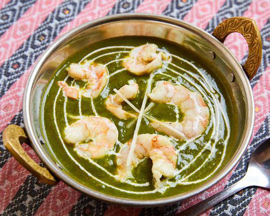 スワガット サグプラウン Saag Prawn