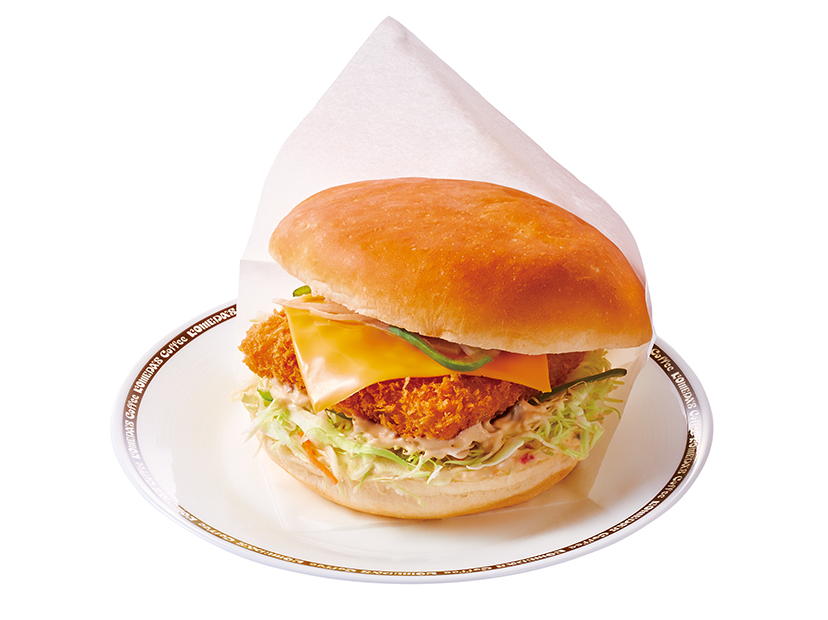 コメダ珈琲店 フィッシュフライバーガー