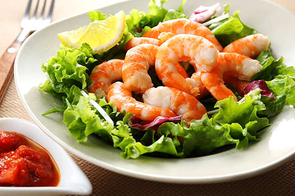 黒毛和牛ハンバーグ専門店 福よし カクテルシュリンプ