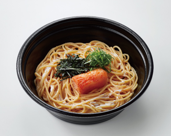 明太子をたっぷり使ったスパゲティ(食卓のやまや明太子使用)