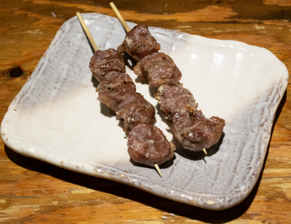 てけてけ 砂肝串 塩 1本