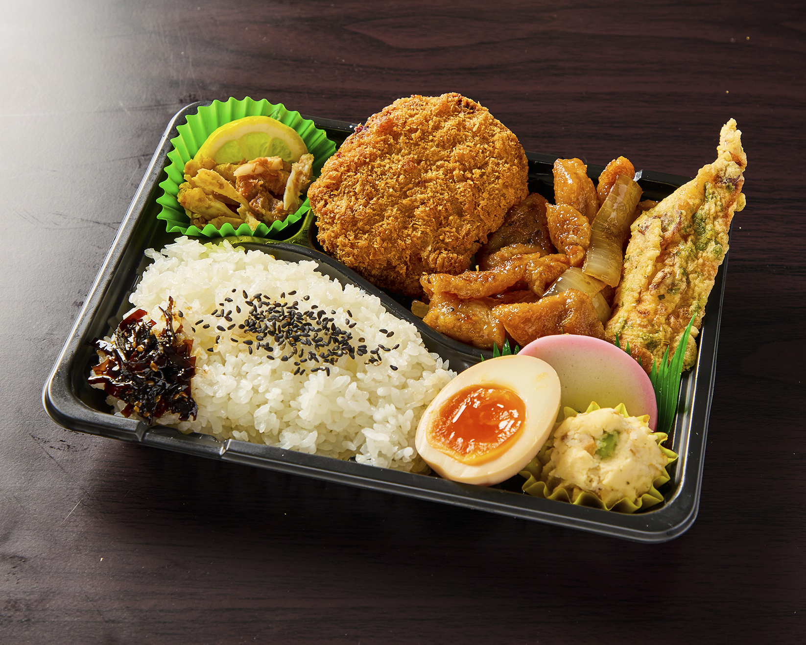 なるとキッチン ④鶏メンチ＆鶏スタミナ焼き弁当