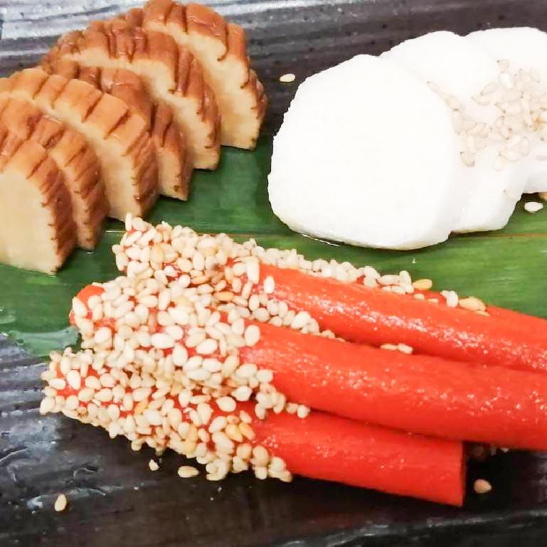 うに小屋 お新香盛り