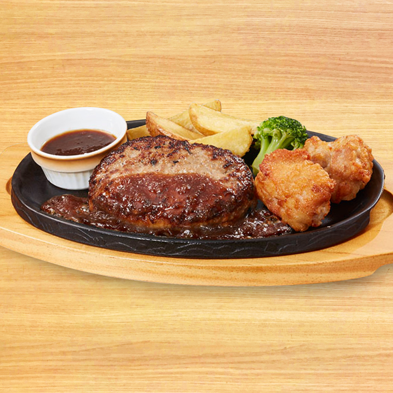 ビッグボーイ 【929】単品手ごねハンバーグ＆から揚げ