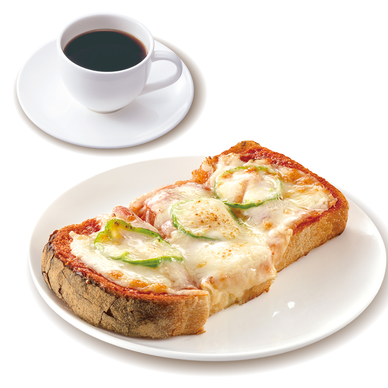 上島珈琲店 ピザトーストセット(レギュラーサイズドリンク付き)