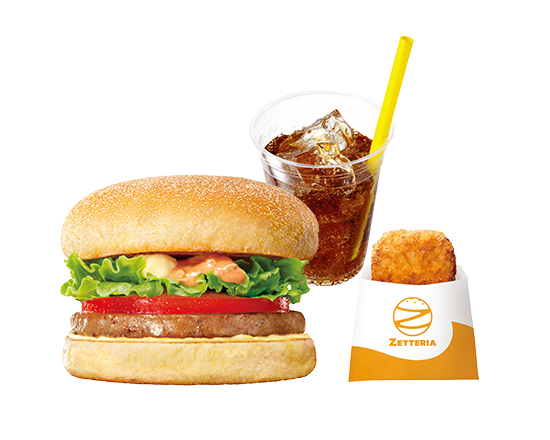 ゼッテリア ZETTERIA 【モーニングセット】モーニングマフィン Sausage Muffin with Tomato ＆ Lettuce Set