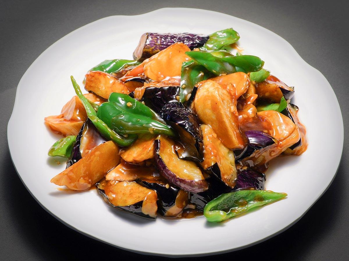 永利 じゃが芋、ナス、ピーマン炒め