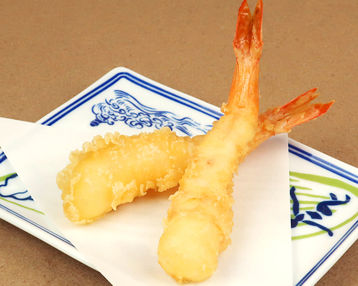 いくら丼専門店 赤いキャビア 海老の天ぷら