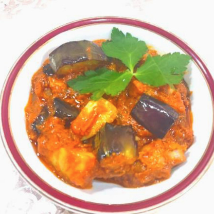 じゃがいも茄子カレー potato egg-plant curry