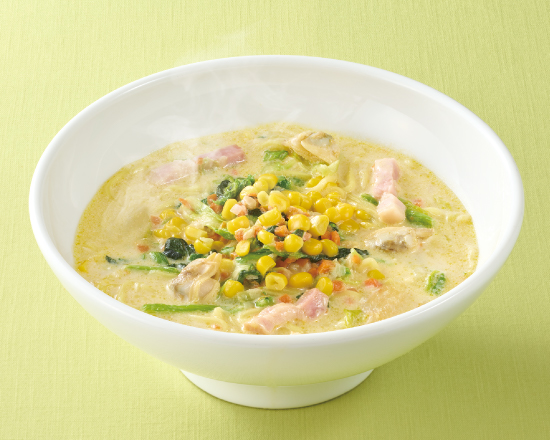 ジョナサン 【レンジ加熱商品】あさりとたっぷり野菜の鶏白湯チャウダーラーメン