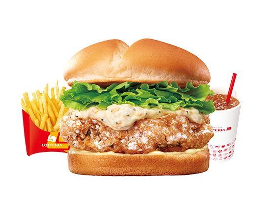 ロッテリア 【セット】タルタルチキンバーガー Tartar Chicken Burger Set