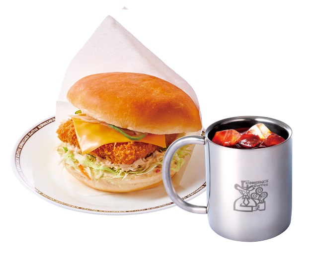コメダ珈琲店 フィッシュフライバーガーセット