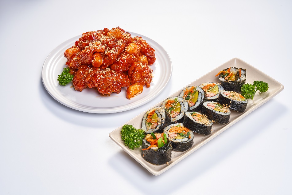 カマロチキン チキンMサイズ＆キンパセット/Chicken＆Gimbap Set