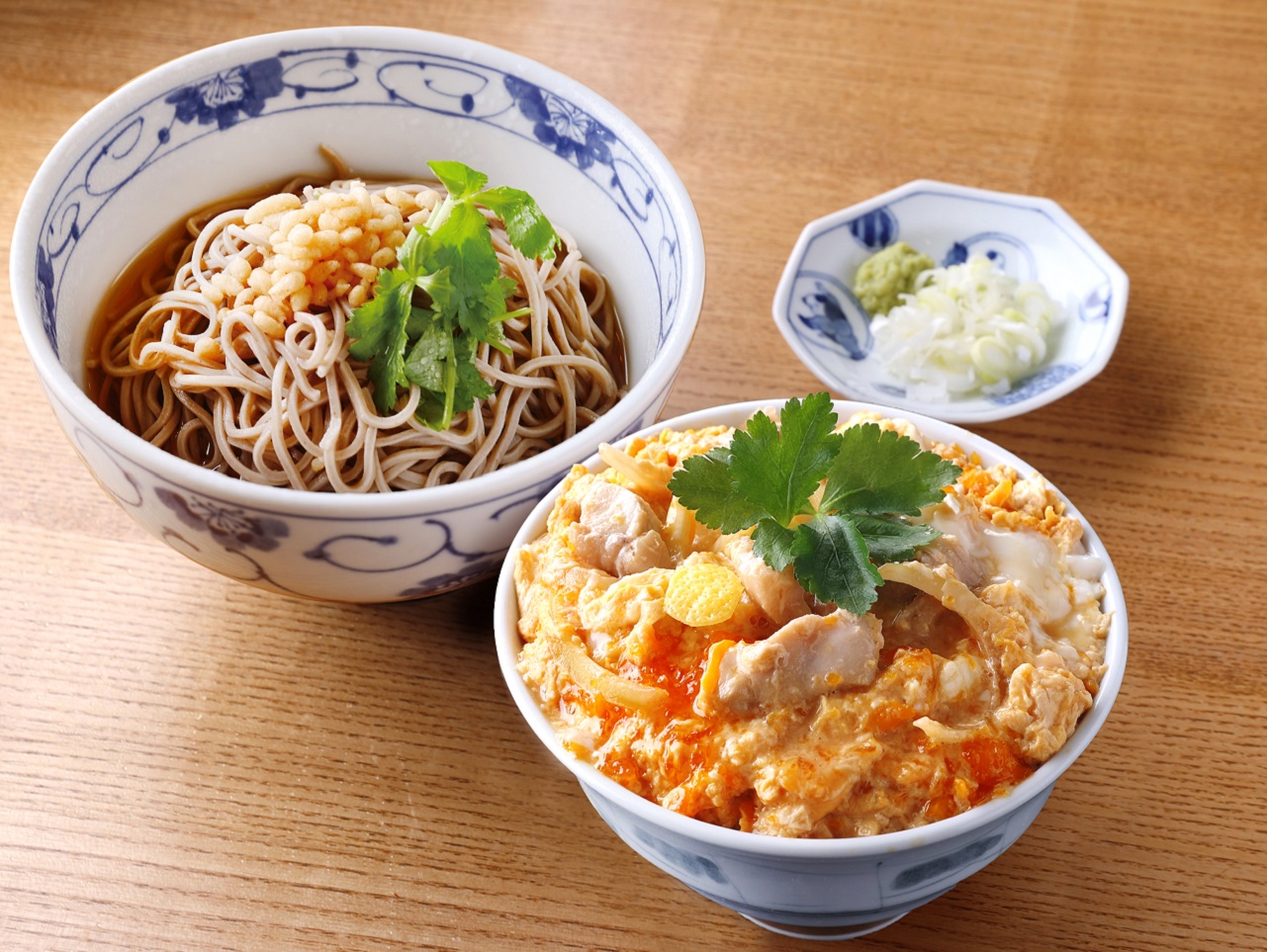 どんまつ たぬきそば【冷・温】と親子丼〔小〕セット