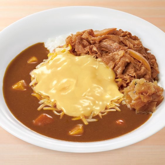 チーズ牛カレー Pork Curry Rice w/ Beef & Cheese