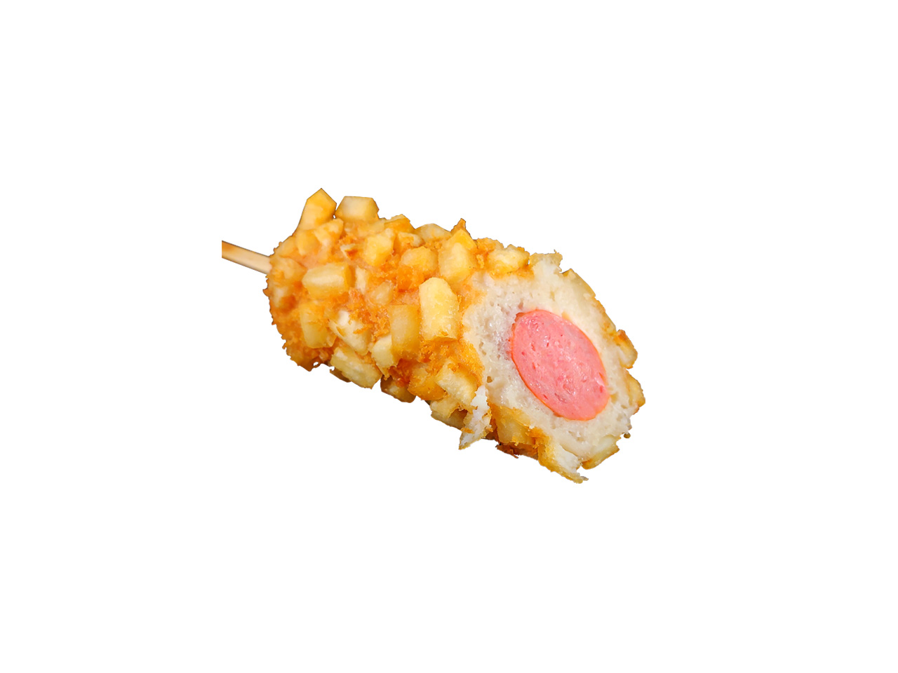 ジョンノハットグ ポテトソーセージお米ハットグ Potato Sausage Rice Flour Corn Dog