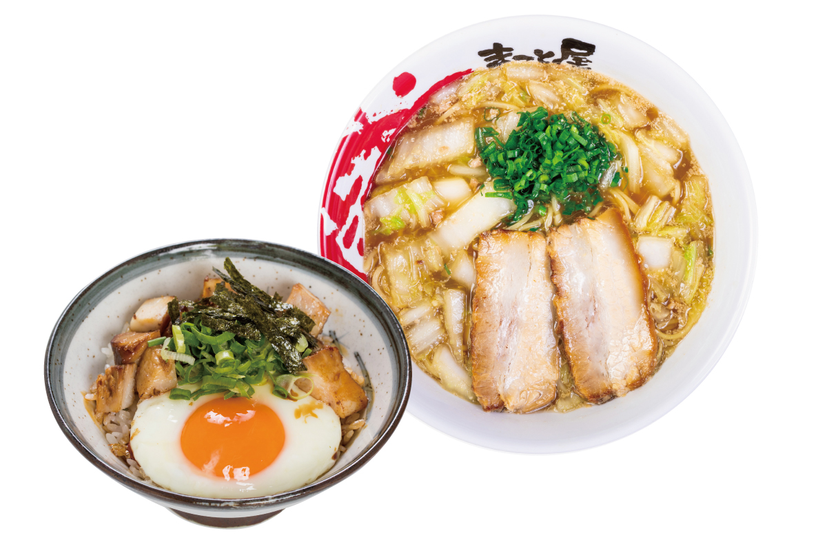 ラーメンまこと屋 鶏じゃんラーメン焼豚丼セット