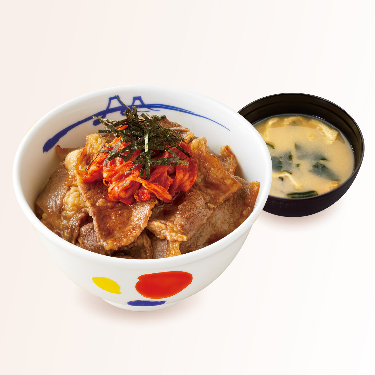 松屋 キムカル丼(味噌汁付)