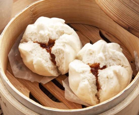 香港飲茶 201. ジューシー蒸しチャーシューまん(2個)