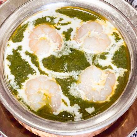 サグプラウンカレー Saag Prawn Curry
