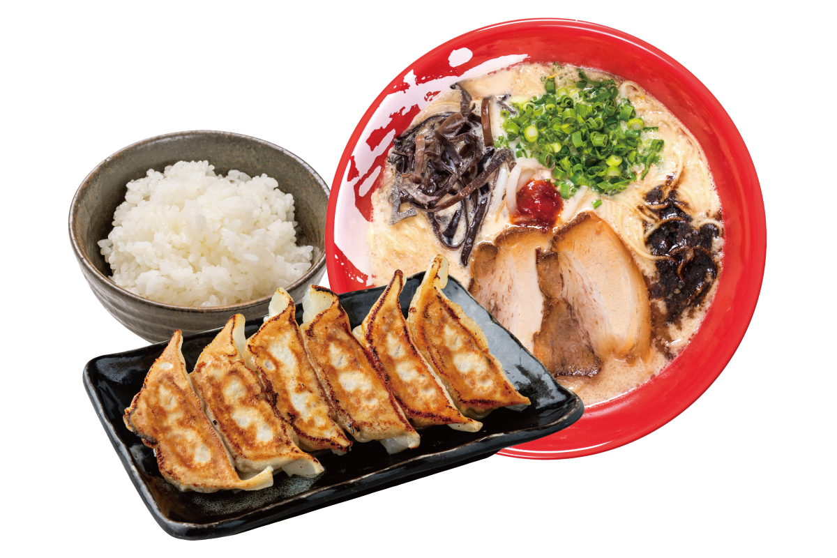 ラーメンまこと屋 牛白湯ラーメン餃子ライスセット